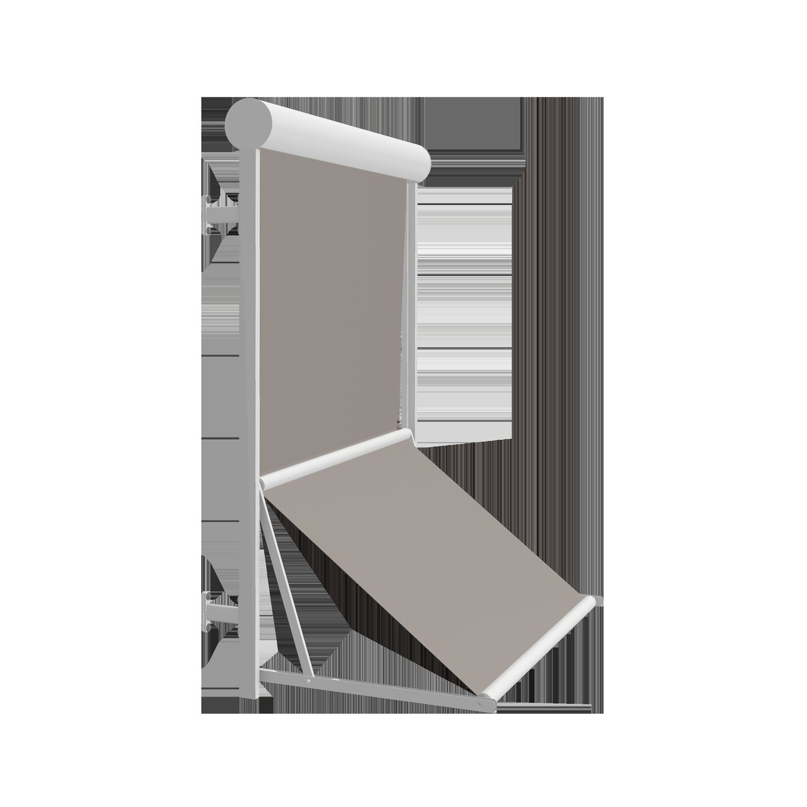 KADECO Fenstermarkise Markisolette 719 - runder Kasten