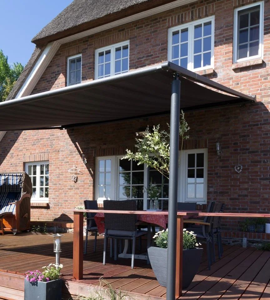 KADECO Pergola Modell 615 - mit runden Pfosten