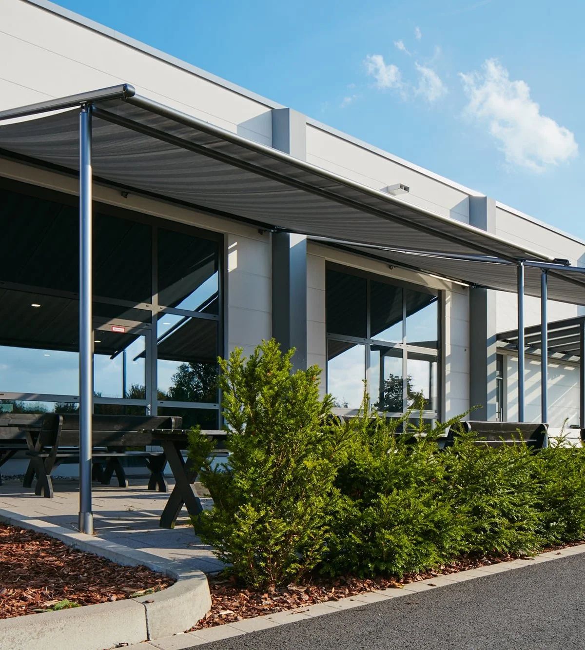 KADECO Pergola Modell 615 - mit runden Pfosten